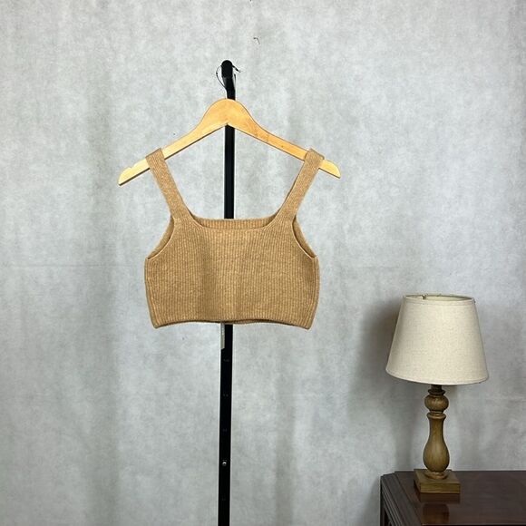 NWT Everlane Wool Crop Tank Top - Picture 2 of 6